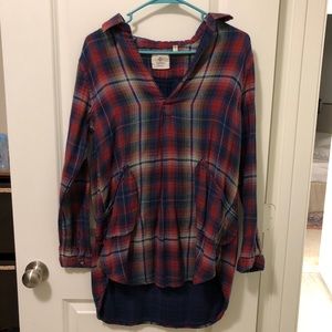 Flannel tunic